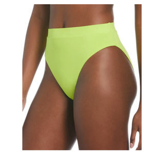 Nike Essential High Waist Cheeky Bikini Swim Bottom - Atomic Green Large NWT